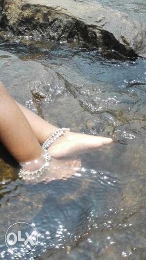 Two Silver Anklets