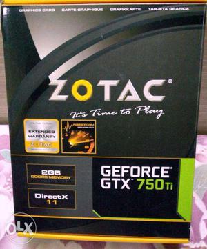Unused zotac geforce gtx 750ti 2gb gddr5 graphic card + 2yr