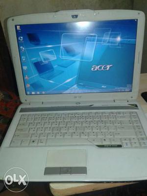 White ACER Laptop Computer