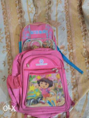 2 School bags in good condition for Rs 300