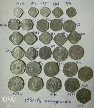 30 coin lot mix paisa
