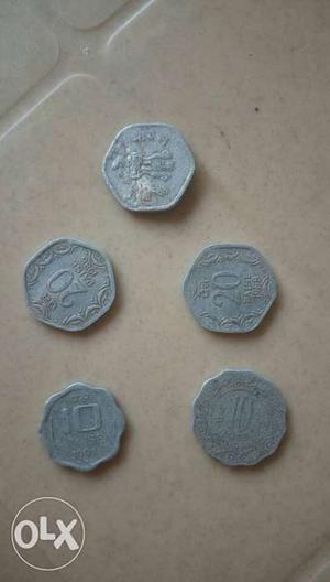 5 Silver Coins Collection
