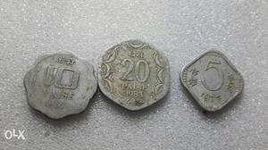  And 5 Indian Paise Coins