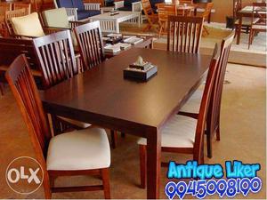 Awesome 6 chair dinning table simple one