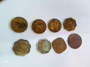 Eight Gold And Silver Coins