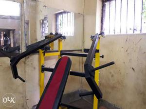 Gym equipments- hack squat.incline hammer