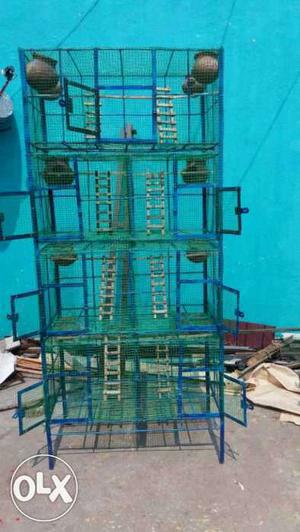 Home made heavy full metal birds cage