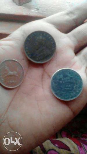 India's some old coin !!! half rupee- one