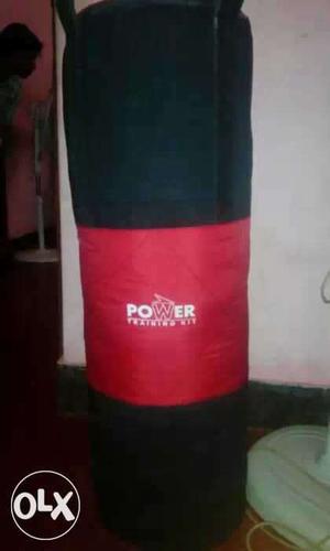 Not used filled punching bag