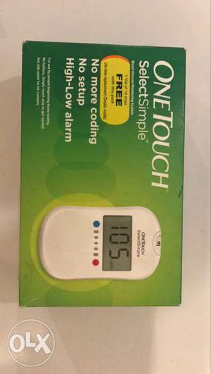 One touch blood sugar monitoring device