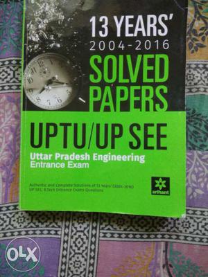 Previous years papers for uptu preparation in excellent