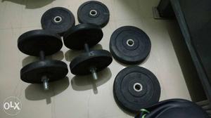 Two Dumbbells With Fix Weight Plates