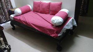 Wooden Sofa and diwan cot for sale