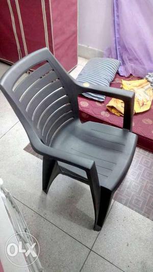 2 pcs of Gray Plastic Armchair-2 months old..in good