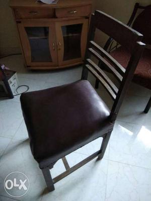 2nos of teak wood chairs with cousion,at Milind