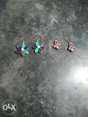 ₹75 for two sets of quilling earings