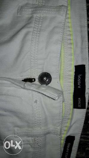 BOSSINI Branded white jean size 34 n BOSSINI