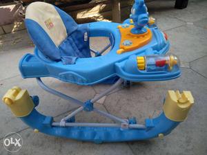Baby's Blue And White Activity Walker