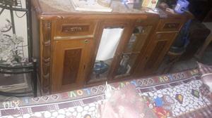 Beige Wooden Sideboard Cabinet