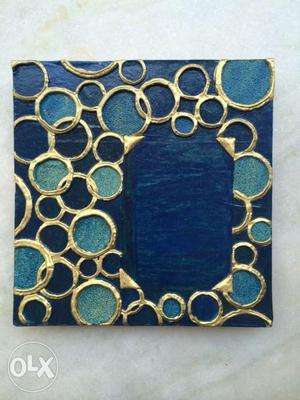 Blue And Brown Decor Photoframe