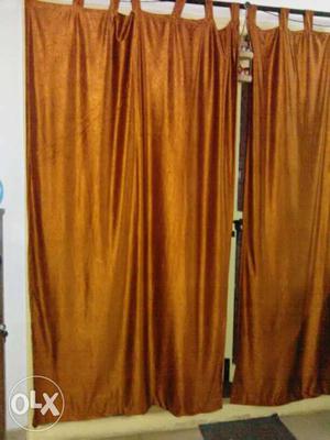 Custom stiched Orange Door Curtain