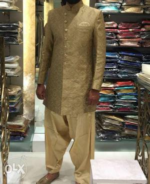 Decent sherwani used hardly only for 2 hrs size