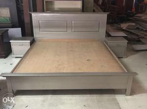 Double Bed metallic finish