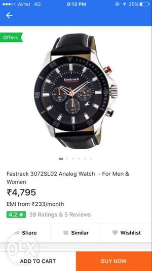 Fastrack watch. new seal pake