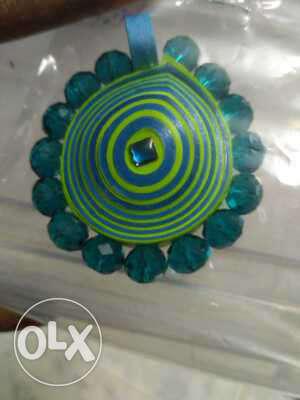 Green And Blue Gemstone Decor