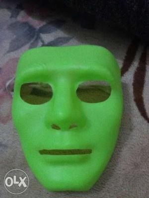 Green Plastic Mask