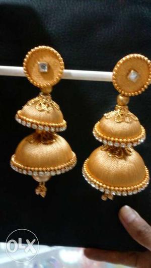 Pair Of Gold Jhumkis