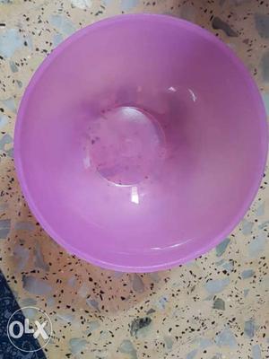 Pink Plastic Bowl