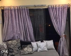 Purple Window Curtain