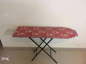 Red Paisley Printed Clothe Flat Iron Board