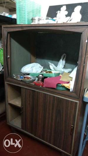 TV cupboard with storage space at bottom