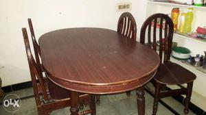 Teak wood,4 chairs,good condition