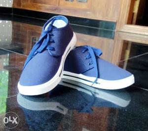 Weldone BXR Black Canvas Sneakers