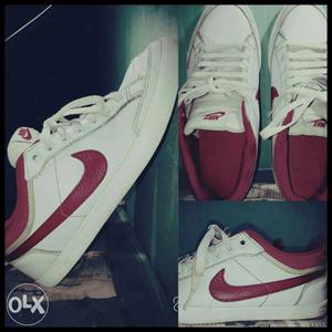 White-and-red Nike Low Top Shoes Collage