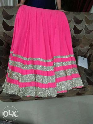 Women's Neon pink lehenga From 6y collective,in a good