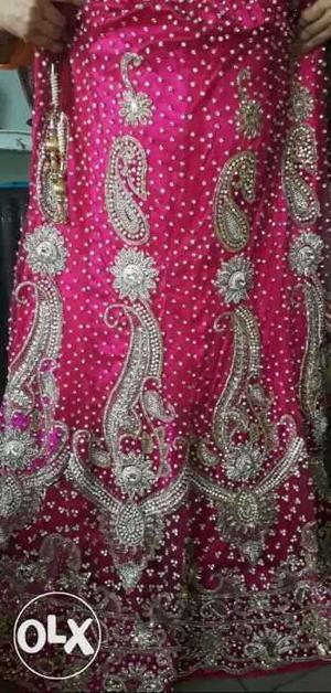 Women's Pink And Brown Paisley Dress