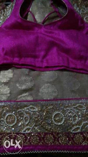 Women's Purple Crop Top Dress