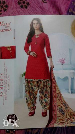 Women's Red Salwar Kameez Mailer