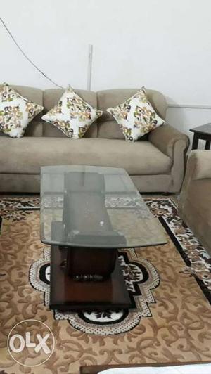 7 seater sofa with centre table (newly made with