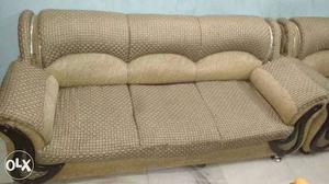 Beige Fabric Sofa