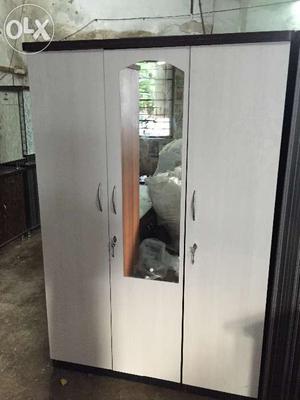 New 3 door white wardrobe. delivery option available