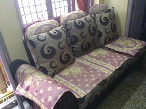 Sofa bed with 3 chairs for sale