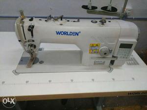 White Worlden Treadle Sewing Machine