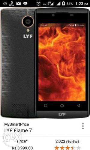 4g Jio Lyf flame 7 with 2yr warranty. 6month old