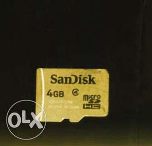 A new SanDisk 4 gb memory card good and original