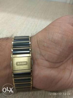 Black And Gold Link Rado Watch less used
